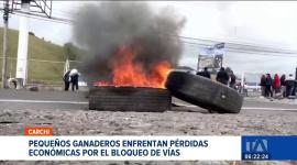 El bloqueo de vías en Rumichaca ocasiona pérdidas superiores a los 2 millones de dólares diarios en el comercio internacional. Frente a esta situación, el sector agrícola y ganadero de Carchi busca estrategias para minimizar los efectos del paro.
Un reportaje de Jairo Jácome