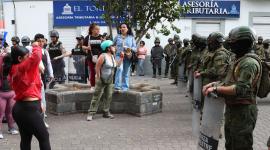 Los locales comerciales en la provincia de Imbabura se encuentran cerrados debido al paro nacional que lleva 13 días vigente.