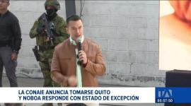El presidente de la república Daniel Noboa decretó estado de excepción en 10 provincias. La medida llega tras el anuncio de la Conaie de tomarse Quito ante la falta de respuestas por parte del Gobierno.
Un reportaje de Brigette Mancheno