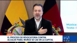 Las firmas para impulsar la revocatoria del alcalde de Quito, Pabel Muñoz, no fueron presentadas en su totalidad. El proponente decidió no entregar los formularios, al considerar que no existían las garantías necesarias para el proceso.
Un reportaje de Brigete Mancheno