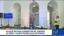 El alcalde de Quito, Pabel Muñoz, rechaza la eliminación del subsidio al diésel y advierte que el costo de los pasajes en la capital podría aumentar. La Secretaría de Movilidad mantiene reuniones con los gremios de transportistas que operan en la ciudad.

Un reportaje de Brigette Mancheno