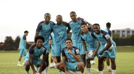 La selección de Ecuador previo a su encuentro con EE.UU. en Texas