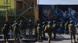 San Miguel del Común, policía y militares mantienen el control de la Panamericana Norte