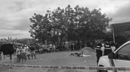 Un hombre fue asesinado durante un partido de fútbol este domingo.
