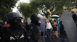Las manifestaciones en Quito avanzaron desde el sur hacia el centro de la ciudad.