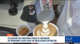 El Mundial de Barismo 2025 se llevará a cabo en Milán, Italia, con la presencia de 60 países competidores. Nuestro país estará representado por el quiteño Alexis Guayasamín.

Un reportaje de Juan Miguel Rodríguez