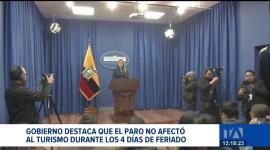 La portavoz de Carondelet, Carolina Jaramillo, afirmó que, pese al paro nacional, la economía muestra signos de recuperación. Destacó que el feriado generó 50 millones de dólares en ganancias, un 47 % más que en 2024.
Un reportaje de Belén Merizalde