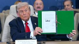 Donald Trump firmó el documento en el que se oficializa la paz para Gaza e Israel.