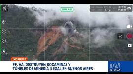 En la parroquia de Buenos Aires, cantón Urcuquí, provincia de Imbabura, la mañana de este lunes se destruyeron bocaminas y túneles utilizados para la minería ilegal en la zona. Además, se retomó el control militar de las montañas y sus alrededores.
Un reportaje de David Vizcaíno