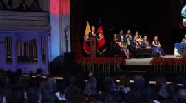 El Municipio de Quito entrega distintas condecoraciones durante la sesión solemne por la Fundación de la ciudad.