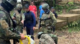 El Ejército ecuatoriano intervino en la zona minera en el cantón Camilo Ponce Enriquez.