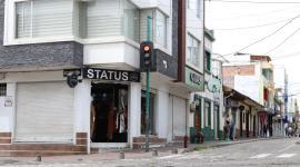 Los locales comerciales en Imbabura son los más afectados debido al paro convocado por la Conaie.