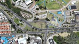 El intercambiador de la avenida Mariana de Jesús está siendo intervenido por el Municipio de Quito.