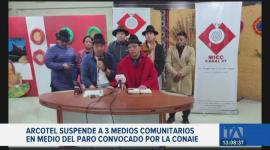 Tres medios de comunicación comunitarios fueron suspendidos en el marco del paro convocado por la Conaie. Sus representantes legales denuncian hermetismo por parte de Arcotel y del Consejo de Comunicación, por lo que anuncian que acudirán a instancias internacionales.
Un reportaje de María Fernanda Utreras