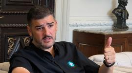 El alcalde de Guayaquil, Aquiles Álvarez, hablando durante una entrevista con EFE en Guayaquil (Ecuador).