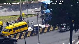 Un choque múltiple se registró en el sector de El Trébol, este lunes 20 de octubre del 2025.