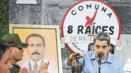 Nicolás Maduro durante un acto de gobierno en Caracas este lunes 20 de octubre del 2025.