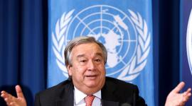 Antonio Guterres, secretario general de la ONU, durante una conferencia.