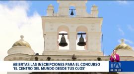 Hasta el 28 de octubre estarán abiertas las inscripciones para que los amantes de la fotografía postulen sus mejores postales de la ciudad. El concurso “El Centro del Mundo desde tus ojos” ofrece importantes premios a los ganadores.

Un reportaje de Mishell Villacís