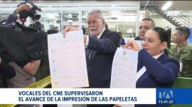 El Consejo Nacional Electoral registra un 44% de avance en la impresión de papeletas y documentos electorales para el referéndum y consulta popular del próximo 16 de noviembre.
El traslado de los paquetes electorales al exterior iniciará el 31 de octubre.

Un reportaje de María Fernanda Utreras