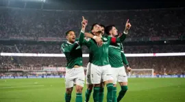 Palmeiras enfrentó a River Plate por la Copa Libertadores.