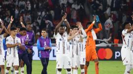 Encuentro entre Liga de Quito VS Palmeiras por Copa Libertadores en el estadio Rodrigo Paz.