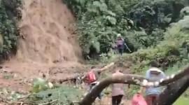 La vía Y de Narupa – Loreto – Coca quedó bloqueada por vaios deslaves.