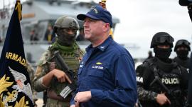 Llegada de una embarcación de Guarda Costas de Estados Unidos con 23 detenidos