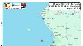 Sismo en la provincia de Manabí este jueves 30