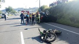 Un motociclista falleció la mañana de este sábado 1 de noviembre del 2025 en la av. Simón Bolívar, en Quito.