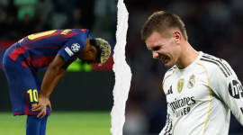 Los jóvenes futbolistas Lamine Yamal, Franco Mastantuono y Nico Williams atraviesan un periodo de recuperación por pubalgia, una lesión dolorosa que compromete los aductores.