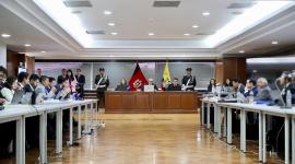 la audiencia de juicio contra 6 personas por su presunta participación en crímenes de lesa humanidad se realiza en Quito.