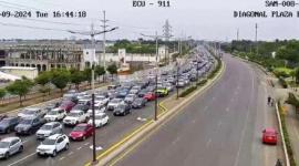 Una fiesta masiva por Halloween colapsó el tránsito en Samborondón.