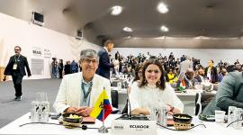 La vicepresidenta María José Pinto participó de la Cumbre de Líderes de la COP30 que se desarrolla en Brasil.