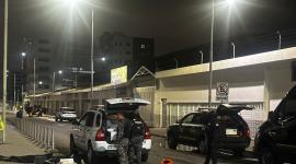 La Policía Nacional encontró un vehículo con tres cilindros de gas en los exteriores del Complejo Judicial Norte.