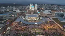 La peregrinación a El Quinche es una de las más multitudinarias de Ecuador.