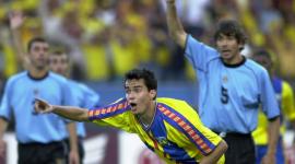 Jaime Iván Kaviedes celebra el tanto de la clasificación.