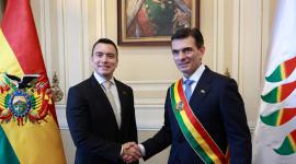 Daniel Noboa asistió a la investidura presidencial de Rodrigo Paz  este 8 de noviembre del 2025