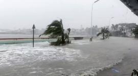 El supertifón Fung-wong tocó tierra en Filipinas.