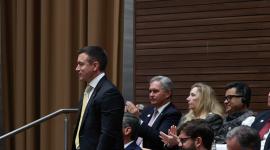 El presidente Daniel Noboa en su último viaje a la ceremonia de Cambio de Mando en Bolivia.