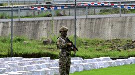 La droga decomisada en Panamá con custodia de la Policía