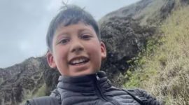 El niño Lucas Campaña fue rescatado en el cerro Puñay luego de cuatro días desaparecido.