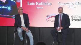 Luis Rubiales durante el evento de presentación de su libro en Madrid.