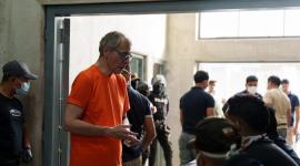 El exvicepresidente Jorge Glas en su ingreso a la Cárcel del Encuentro, en Santa Elena.