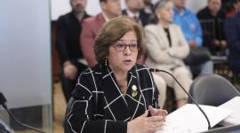 La exministra de Trabajo, Ivonne Núñez, en una comparecencia en la Asamblea Nacional.