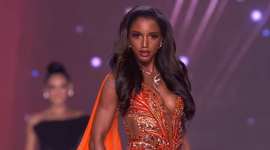 Miss Jamaica sufrió una aparatosa caída en la gala preliminar del certamen.