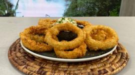 Este viernes 21 de noviembre del 2025 preparamos aros de cebolla, junto al chef Felipe Campana.