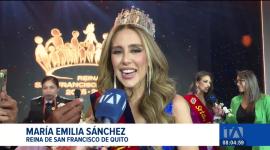 María Emilia Sánchez Cevallos con 25 años de edad se convierte en la nueva Reina de San Francisco de Quito.

Un reportaje de Brigette Mancheno