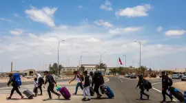 Migrantes intentaron salir de Chile para ingresar a Perú, el viernes 28 de noviembre del 2025.