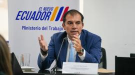 Harold Burbano garantiza el respeto a los derechos de los trabajadores en Ecuador